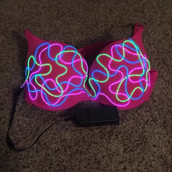 SOLD Festival/RAVE Glow Bra 34D - Picture 1 of 7